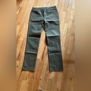 Original Retro Brand Women's Straight Leg Jeans in Olive